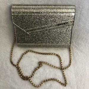 Jimmy Choo Silver Candy Clutch